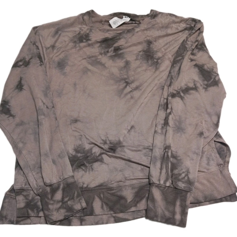 JoyLab Womens Medium Tie Dye Sweatshirt Gray Long Sleeve Thumbholes Pullover